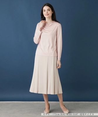 Leilian / レリアン ドレープモックネックカットソー ドレープモックネックカットソー | Leilian (Women)/レリアン