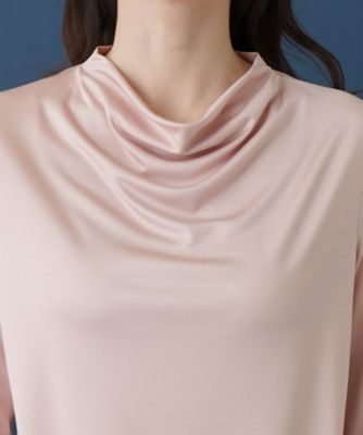 Leilian / レリアン ドレープモックネックカットソー ドレープモックネックカットソー | Leilian (Women)/レリアン