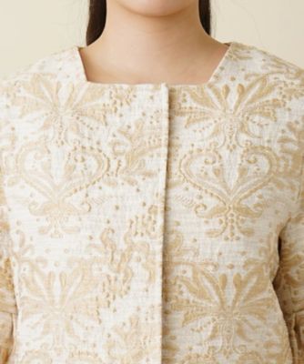 ジャガード刺繍ジャケット
