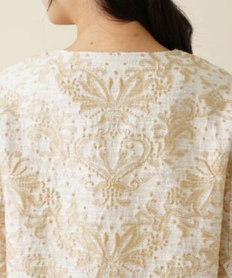 ジャガード刺繍ジャケット