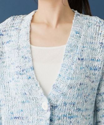 ミキ ⭐️新品⭐️Leilianレリアン　コットンカーディガン　サイズ13＋ カーディガン | Leilian (Women)/レリアン | 三越伊勢丹