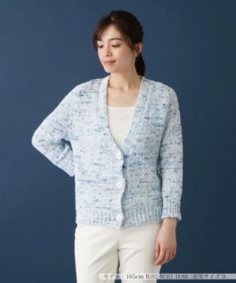 ＜Leilian (Women)＞ミックスカーディガン