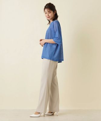 Leilian / レリアン 配色ライントップス【HAND】 配色ライントップス【HAND】 | Leilian (Women)/レリアン