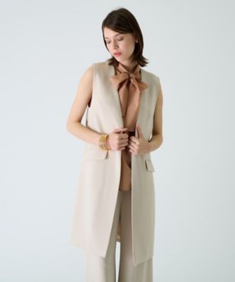 BOURGE (Women)/ブールジュ 【セットアップ対応商品】ロングベスト【ＮＥＷ　ＦＯＲＭＡＬ】