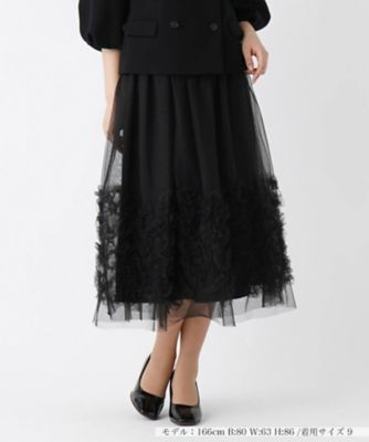 ＜BOURGE (Women)＞チュールフリルスカート