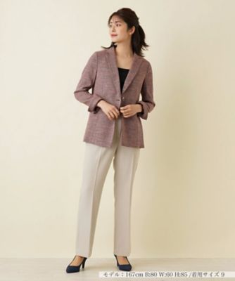 ストレッチ綿麻テーラードジャケット | Leilian (Women)/レリアン