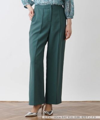 ＜Leilian (Women)＞洗えるゴム入りワイドパンツ