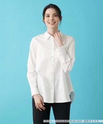 ＜Leilian (Women)＞シャツブラウス【Ｌｅｉｌｉａｎ　ＷＨＩＴＥ　ＬＡＢＥＬ】