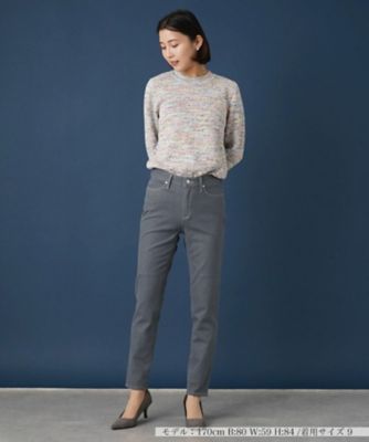 スリムテーパードデニムパンツ【Ｌ　ＪＥＡＮＳ】