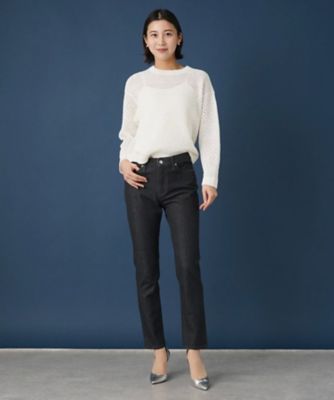 スリムテーパードデニムパンツ【Ｌ　ＪＥＡＮＳ】