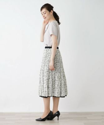 プリーツスカート【Ｌｅｉｌｉａｎ　ＷＨＩＴＥ　ＬＡＢＥＬ】