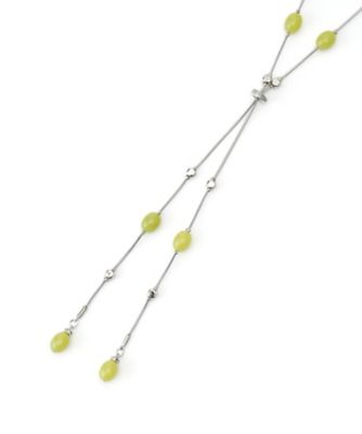 【SALE】Leilian (Women)/レリアン ラリエット風ネックレス 43ライトグリーン 【三越伊勢丹/公式】