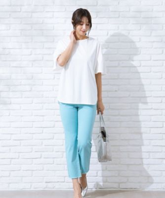 ＜Leilian (Women)＞ストレッチクロップドパンツ