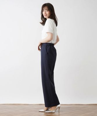 洗えるワイドパンツ【セットアップ】