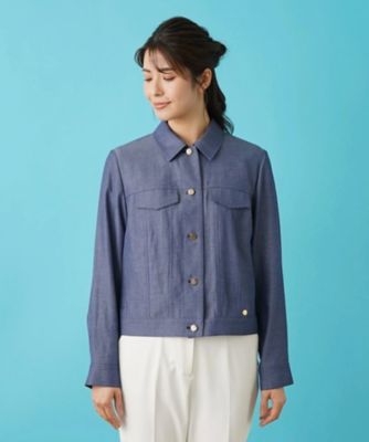 デニム調ジャケット