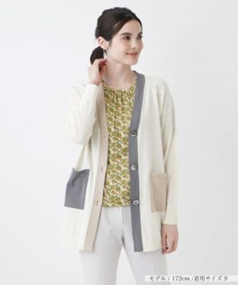 ＜Leilian (Women)＞Ｖネックニットカーディガン
