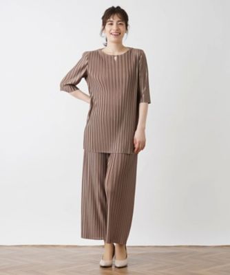 Leilian / レリアン 洗えるプリーツブラウス【セットアップ】 洗えるプリーツブラウス【セットアップ】 | Leilian (Women