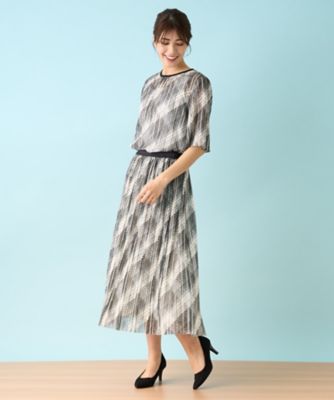 洗えるモノトーンプリーツスカート【パワーネット】