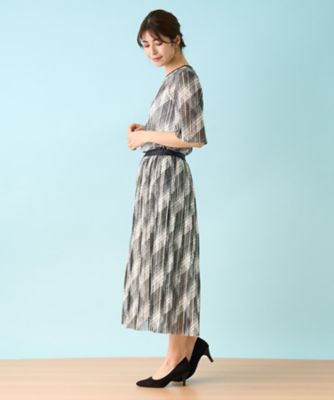 洗えるモノトーンプリーツスカート【パワーネット】