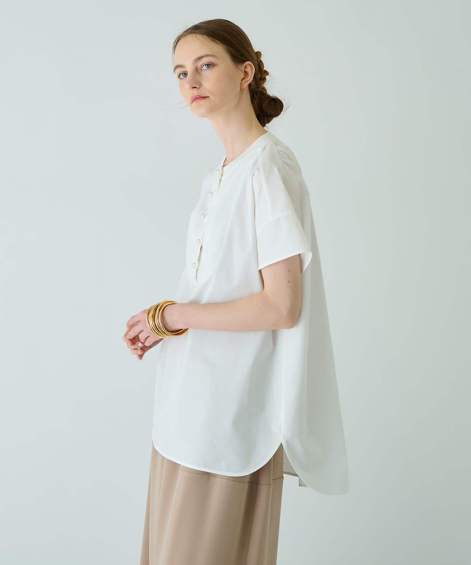 半袖プルオーバーブラウス【THE NEW】 | BOURGE (Women 半袖プルオーバーブラウス【THE NEW】 | BOURGE (Women