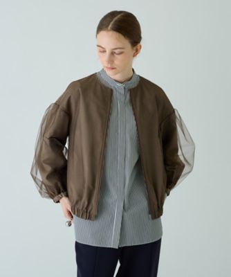 ＜BOURGE (Women)＞洗えるジップアップブルゾン