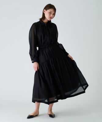 ＜BOURGE (Women)＞ティアード切り替えフレアスカート