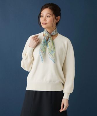 ＜Leilian (Women)＞オリエンタル柄スカーフ