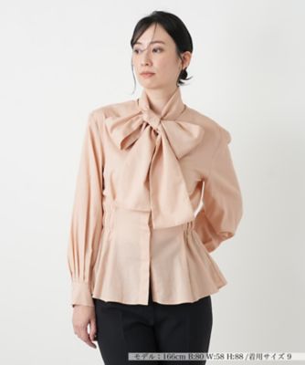 ＜Leilian (Women)＞ラッフルボウタイブラウス