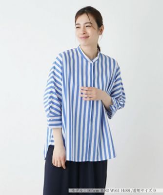 ＜Leilian (Women)＞バンドカラーブラウス