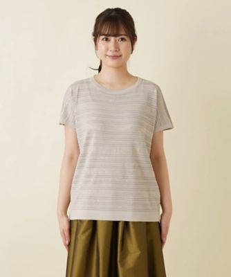 Leilian / レリアン ボーダーVネックニット【LE TRICOT PERUGIA】 店舗人気】ボーダーVネックニット【LE TRICOT PERUGIA