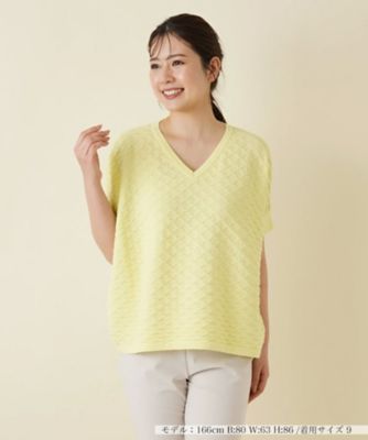 Leilian レリアン エリコナカムラ カシミヤ混 チュニック ニット 13+ レースチュニックブラウス | Leilian (Women)/レリアン | 三越