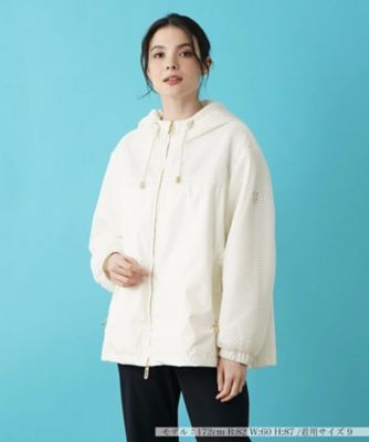 ＜Leilian (Women)＞フード付きジップアップブルゾン