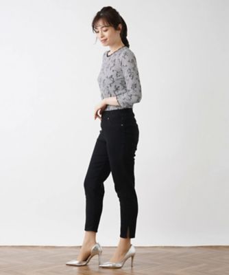 スリムカラーデニムパンツ【Ｌ　ＪＥＡＮＳ】
