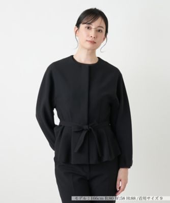 ＜Leilian (Women)＞比翼ノーカラージャケット