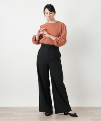 センタープレスワイドパンツ | Leilian (Women)/レリアン | 三越伊勢丹
