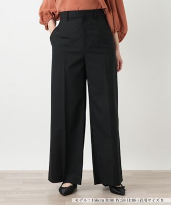 ＜Leilian (Women)＞センタープレスワイドパンツ