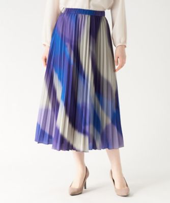 ＜Leilian (Women)＞マーブルプリントプリーツスカート
