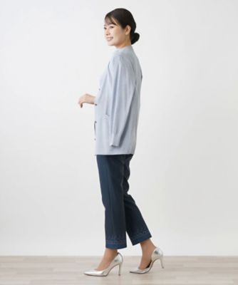 デニムクロップドパンツ