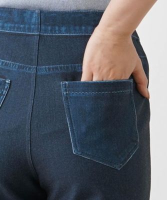 デニムクロップドパンツ