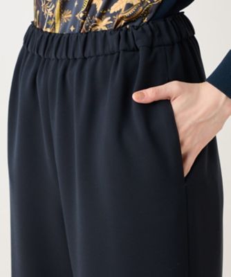 洗えるセミワイドパンツ
