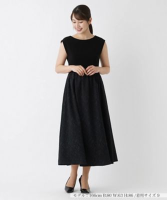 【セレモニー】ストレッチフレンチスリーブワンピース