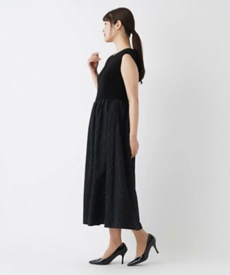 【セレモニー】ストレッチフレンチスリーブワンピース
