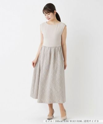 【セレモニー】ストレッチフレンチスリーブワンピース