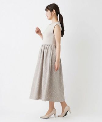 【セレモニー】ストレッチフレンチスリーブワンピース