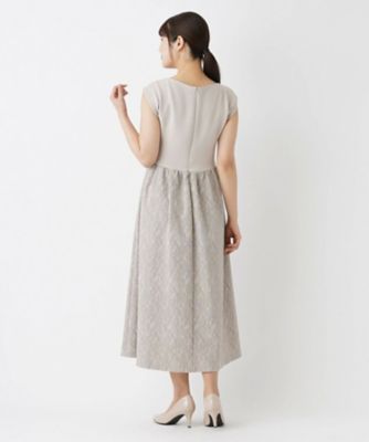 【セレモニー】ストレッチフレンチスリーブワンピース