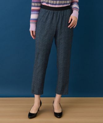 ＜Leilian (Women)＞あったかデニム調プリントスリムパンツ