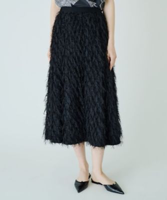 ＜BOURGE (Women)＞フェザーフレアスカート