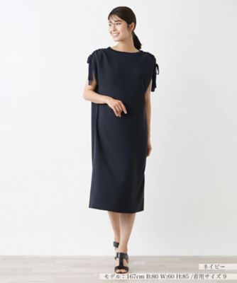 ＜Leilian (Women)＞洗える半袖ワンピース【ＴＨＥ　ＮＥＷ】【Ｌｅｉｌｉａｎ　ＷＨＩＴＥ　ＬＡＢＥＬ】