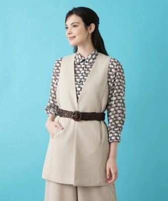 ＜Leilian (Women)＞レザーメッシュベルト