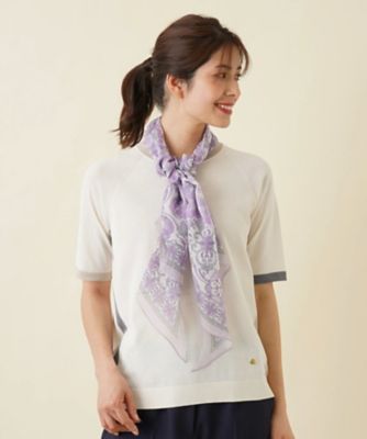 ＜Leilian (Women)＞シルクプリントスカーフ